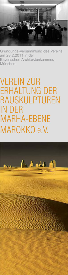 Gründungsfoto Verein zur Erhaltung der Bauskulpturen in der Marha-Ebene Marokko